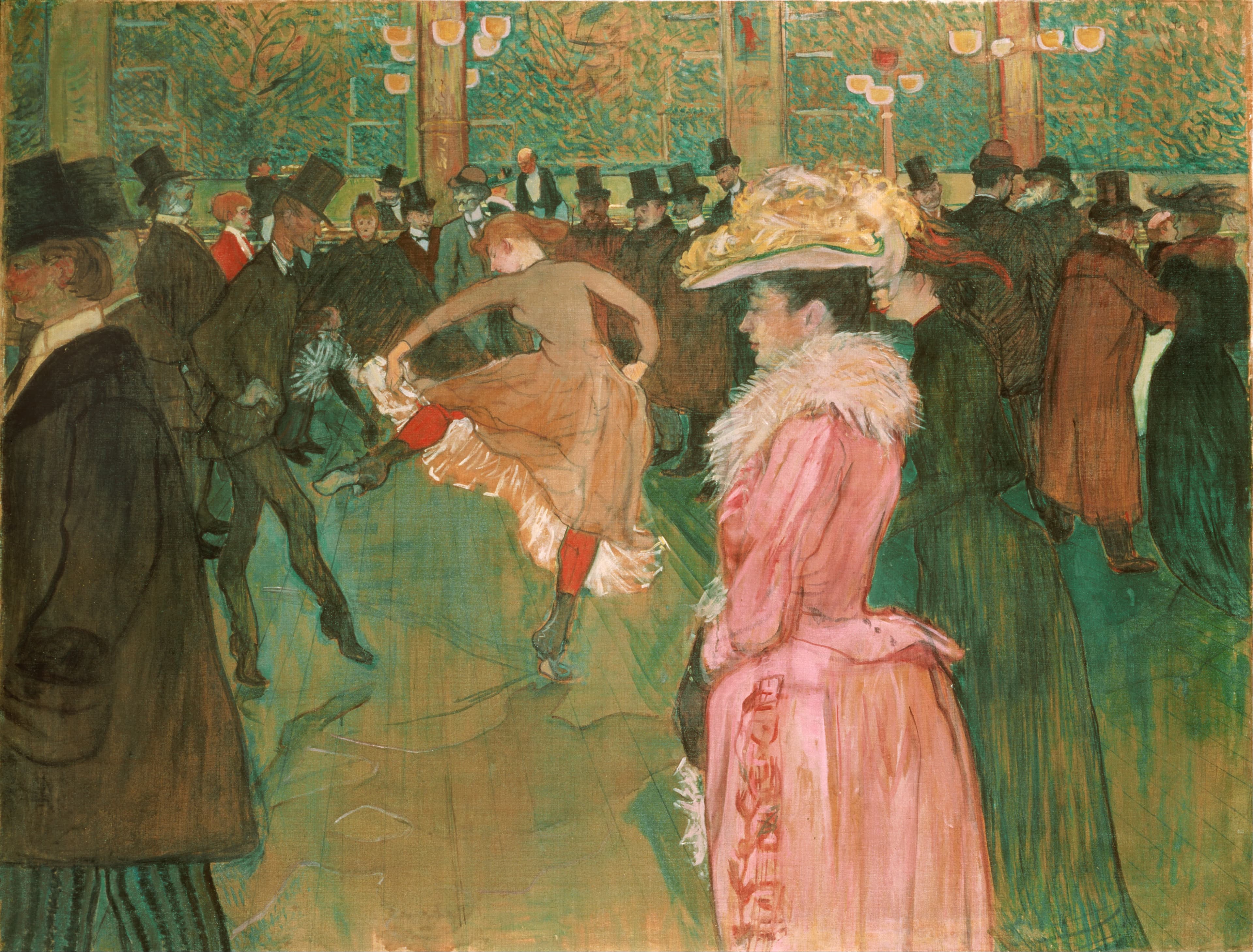 At the Moulin Rouge, The Dance by Henri De Toulouse-Lautrec