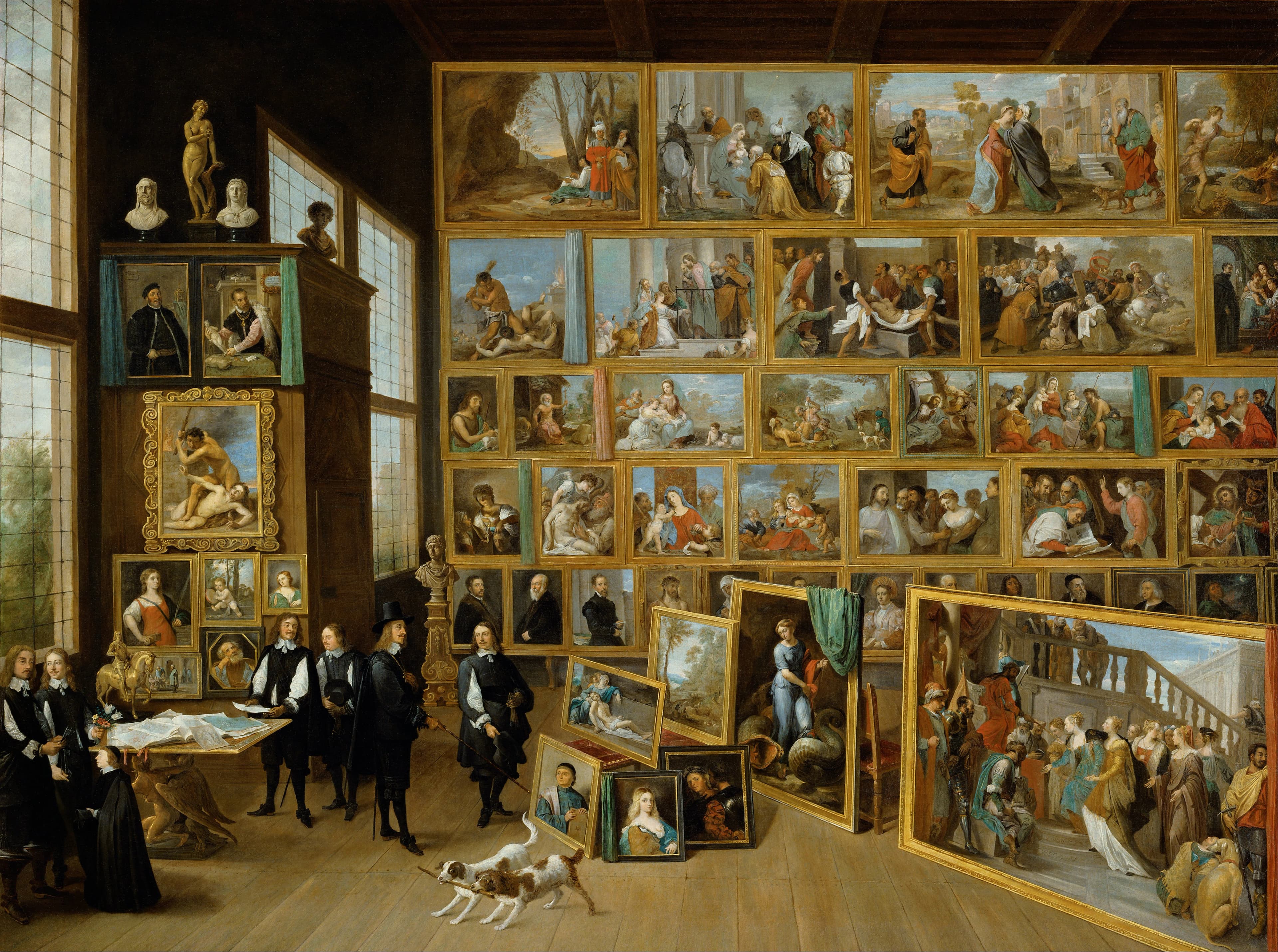 Archduke Leopold Wilhelm in his Gallery in Brussels by David Teniers