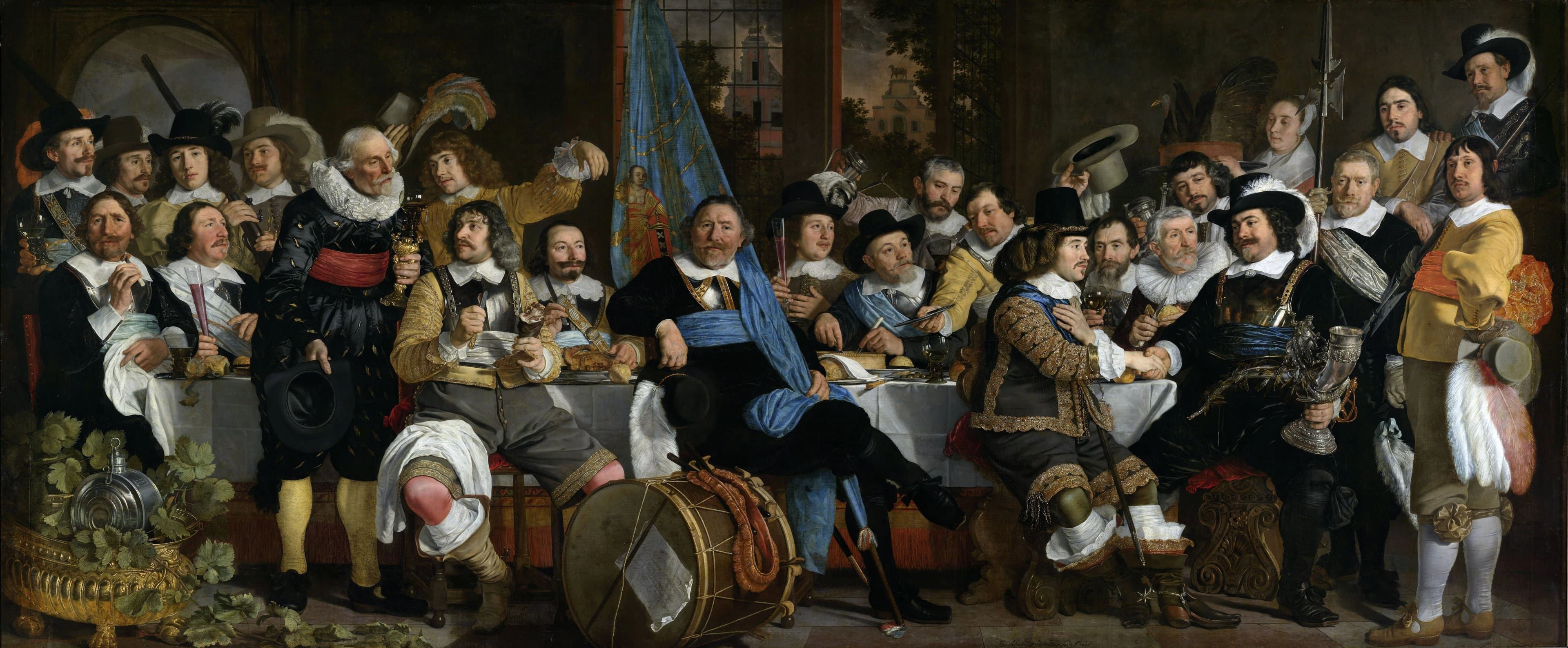 Banquet at the Crossbowmen’s Guild in Celebration of the Treaty of Münster by Bartholomeus Van Der Helst
